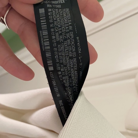 Zara Asymmetrical Peplum Top - Picture 4 of 5